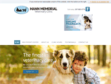 Tablet Screenshot of mannvet.com